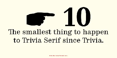Trivia Serif 10 Font