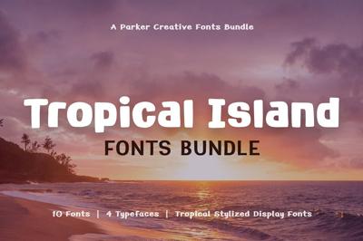 Tropical Island Vibes Fonts Bundle Free Download