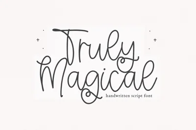 Truly Magical | Modern Script Font