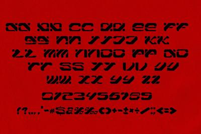 Trust Blood Typeface Y2k Tech Font Free Download