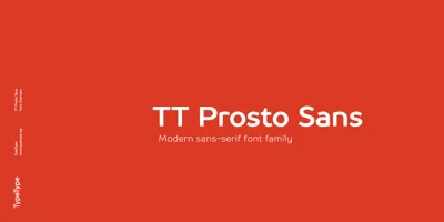 TT Prosto Sans Font