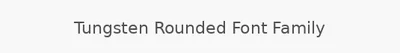 Tungsten Rounded Font Family