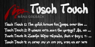 Tusch Touch Font