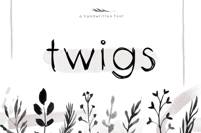 Twigs - A Handwritten Scribble Font Free Download