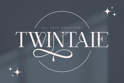 Twintale All Caps Serif Font Free Download