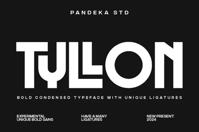 Tyllon - Bold Ligature Sans Serif Free Download