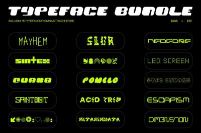 Typeface Bundle - Display Fonts Free Download