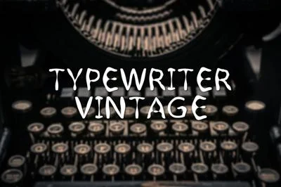 Typewriter Vintage Font