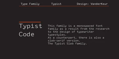 Typist Code Mono Font
