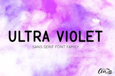 ULTRA VIOLET sans serif font family. Free Download