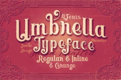 Umbrella - 4 Display Fonts Free Download