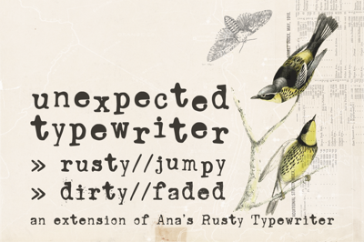 Unexpected Typewriter font Free Download