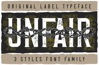 Unfair Font Family Free Download