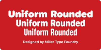 Uniform Rounded Font