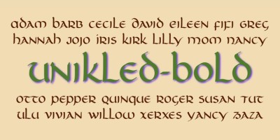 Unikled Font