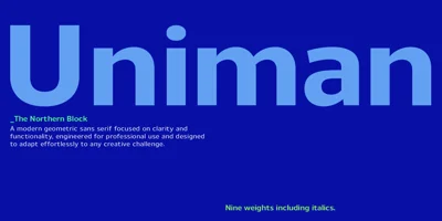 Uniman Font