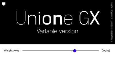Unione GX Font