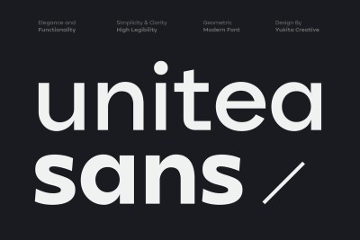 Unitea Sans Serif Font Family