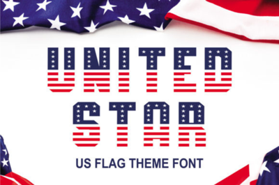 United Star Font A 4th Of July Font Free Download