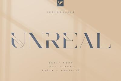 Unreal serif font - Latin & Cyrillic Free Download