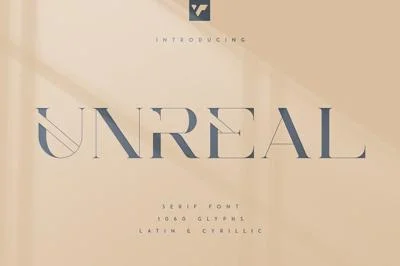 Unreal serif font - Latin & Cyrillic