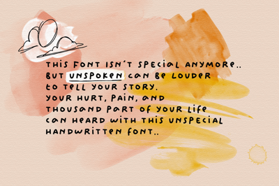 Unspoken | Story Handwritten Free Download