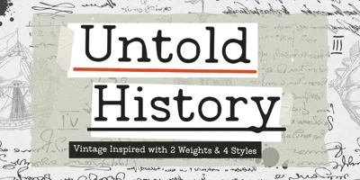 Untold History Font