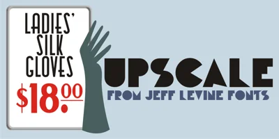 Upscale JNL Font