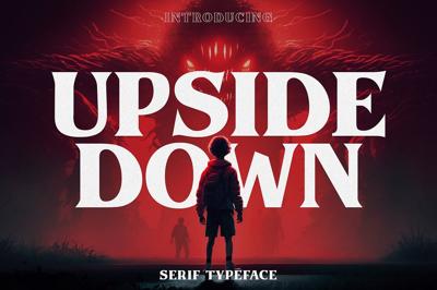 Upside Down - 1980s Retro Typeface Free Download