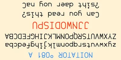UpsidedownJJ Font