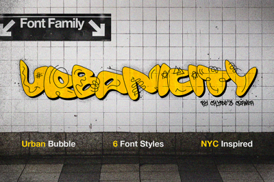 Urbanicity | NY Inspired Bubble Font Free Download