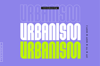 URBANISM | Display font + Outline Free Download