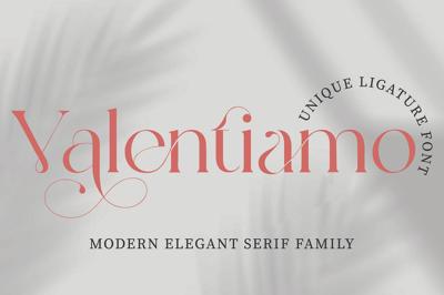 Valentiamo | Modern Serif Family Free Download