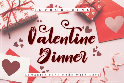 Valentine Dinner Wedding Font