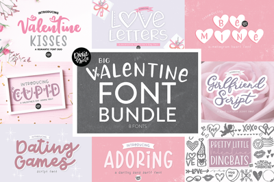 VALENTINE'S DAY Font Bundle Free Download