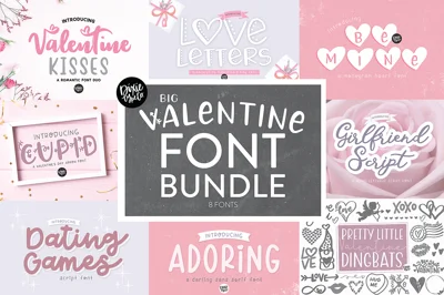 VALENTINE'S DAY Font Bundle