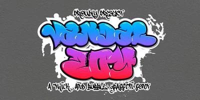 Vandal Zoy Graffiti Font