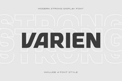 VARIEN - Modern Strong Display Font Free Download