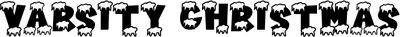 Varsity Christmas Font