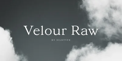 Velour Raw Font