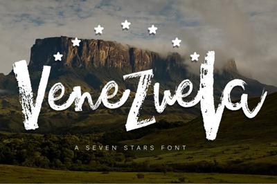 Venezuela - Dry brush font Free Download