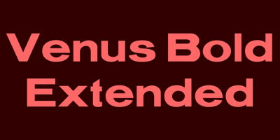 Venus Bold Extended Free Download