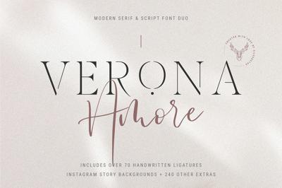 Verona Amore Font Duo & Extras Free Download