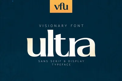 VFU - Visionary Font Ultra typeface Free Download