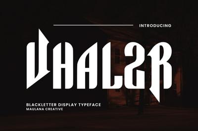 Vhalzr Stylish Vintage Typeface Free Download