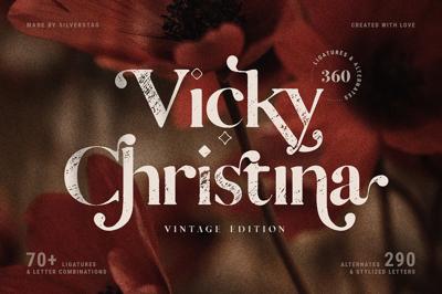 Vicky Christina - Vintage Serif Font Free Download