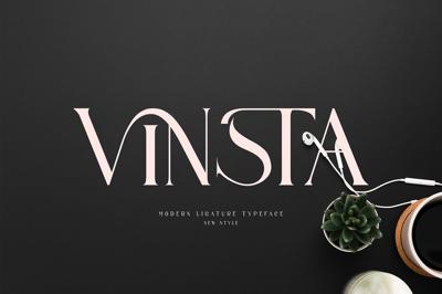 VINSTA Ligature Serif Typeface Free Download