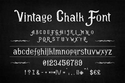 Vintage Chalk Font Free Download