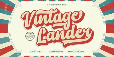 Vintage Lander Font