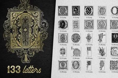 Vintage Letter O Vector And PNG